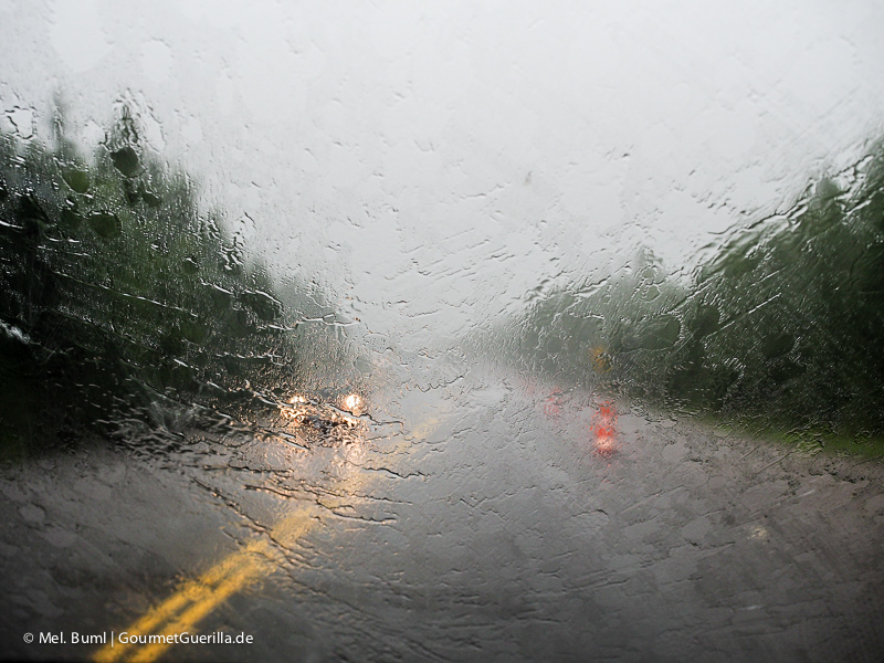 Canada Nova Scotia in bad weather and rain driving | GourmetGuerilla.com 